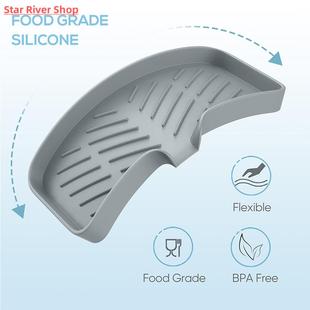 Kitchen Silicone Soap Holder Sink Tray Sponge Tray Bathroom