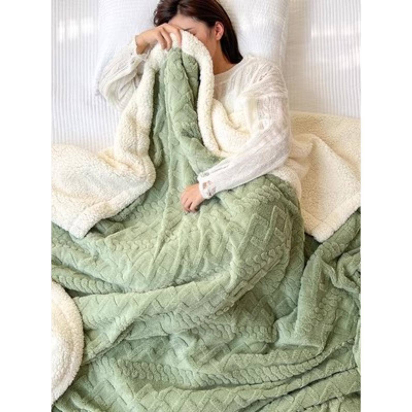 Large Sherpa Fleece Blanket Throw Fur Warm Sofa Bed Soft毛毯