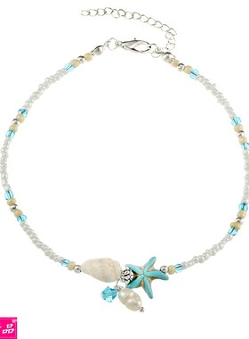Fashion Beach Anklet Conch Starfish foot chain bracelet 脚链