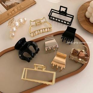 Simple ponytail hairpin bath plate hair grab clip Headwear