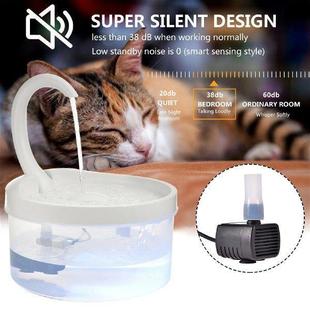Electric Pet Water Fountain Cat Auto Cycle Water Dispenser