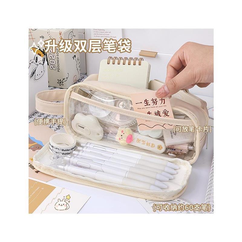 Korea Cute Pencil Cases for Girls Pencilcase Waterproof Canv