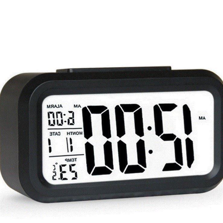 digital alarm led clock闹钟snooze control backlight calendar