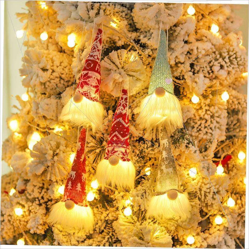 Christmas Glow faceless old man Woodman pendant挂件