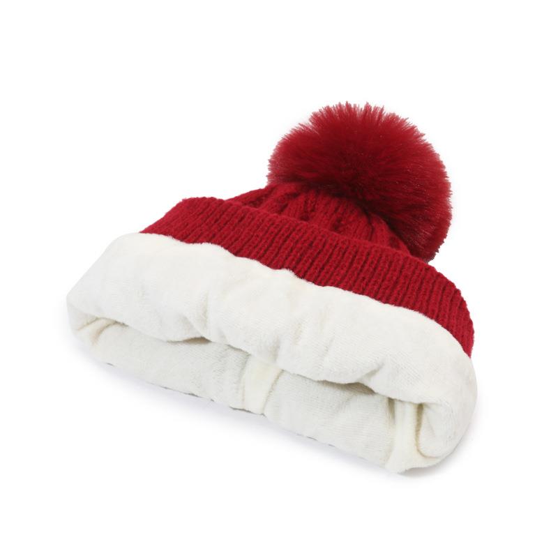 Hairline hat for women in winter, thick and warm knit hat,