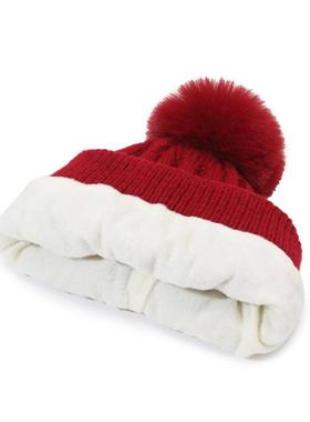 Hairline hat for women in winter, thick and warm knit hat,