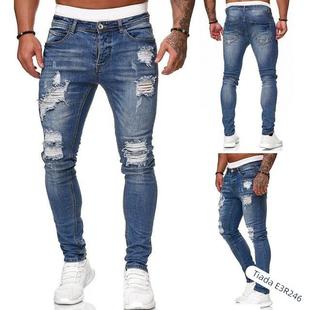 men jeans jogger pants trousers for men ripped jeans 牛仔裤