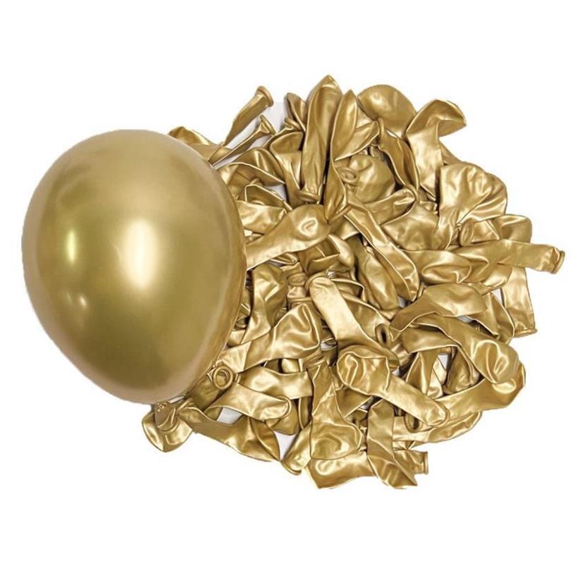 10/20/30pcs Metallic Birthday Balloons Metal Blue Red