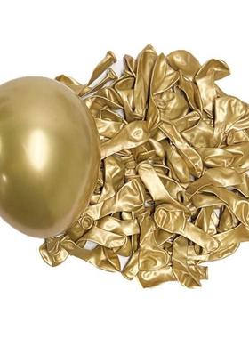 10/20/30pcs Metallic Birthday Balloons Metal Blue Red