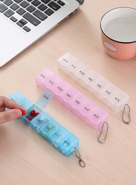 Pill Box Holder Weekly Medicine Storage Organizer Container
