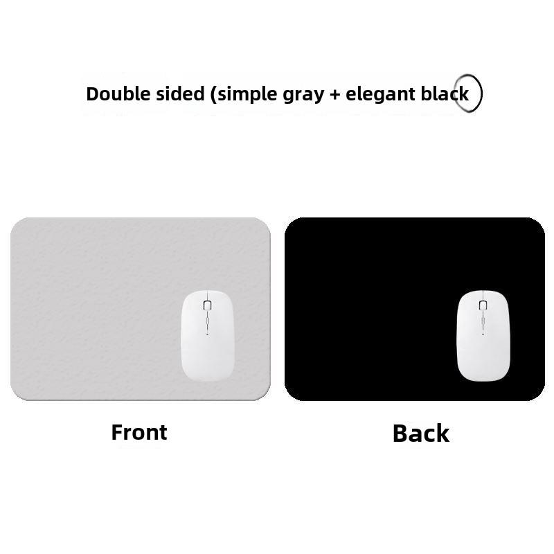 Leather Solid Color Mouse Pad simple leather desk pad small