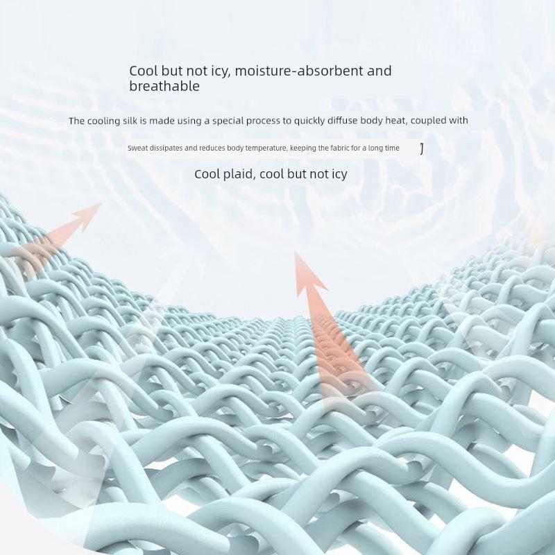 Summer cool feeling latex antibacterial ice silk mat bed cov