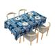 Tablecloth table printed 餐桌布 cotton linen cloth rectangle