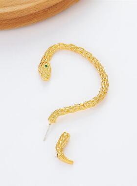 蛇形耳钉 ear hang snake shaped earrings punk earring朋克耳环