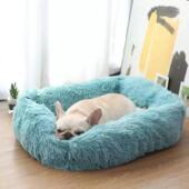 soothing dog square soft plush pet cat artifact bed sleeping