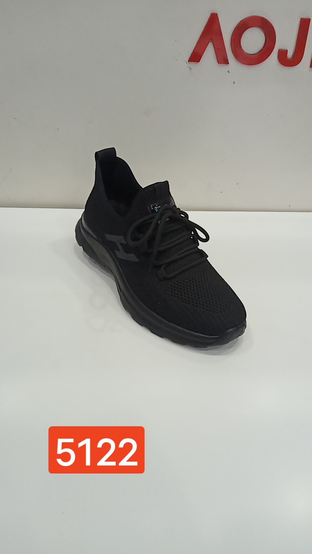 澳杰男鞋2025春飞织平底系带运动休闲防滑耐磨爸爸散步健步鞋5122