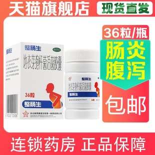 整肠生36粒地衣芽孢活菌胶囊瓶装杆菌益生菌颗粒急慢性肠炎腹泻