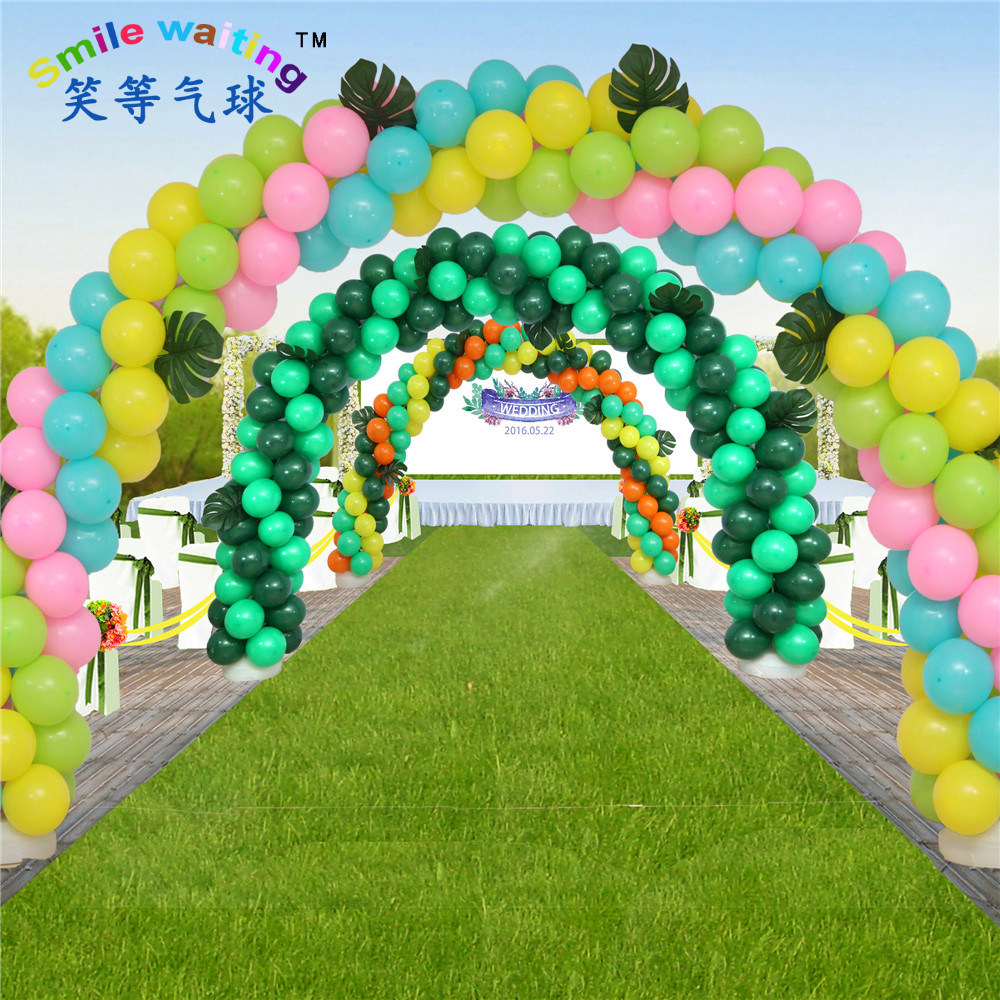 亚光气球拱门幼儿园开学结婚店铺开业店面门口装饰搞活动场景布置