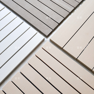 通体陶瓷长条马赛克素色瓷砖卫生间浴室厨房餐饮哑光工装奶白吧台