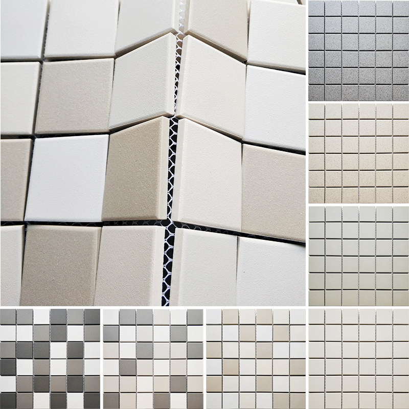 莫兰迪素色柔光砖现代简约陶瓷通体马赛克瓷砖哑光卫生间厨房背景