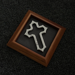 ironworks镂空十字架金属钥匙扣挂件原创质感穿搭配饰vibe风包挂