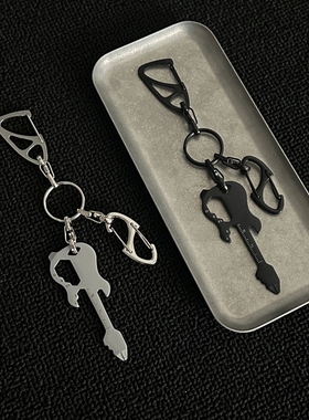 ironworks金属拼图扣多功能吉他款钥匙扣挂件穿搭时尚配饰包挂件