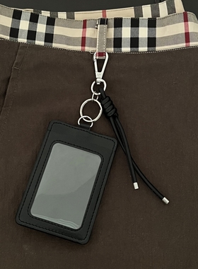 「Ironworks」工作证卡套原创腰间挂饰cleanfit学生校园套皮绳扣