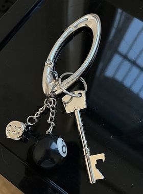 oakleeey风高颜值钥匙扣椭圆形潮流登山多功能锁匙扣腰间挂件配饰