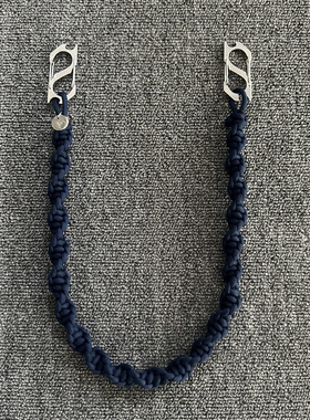 ironworks手作螺纹编织绳裤链金属钥匙扣高级感穿搭配饰斜跨包带