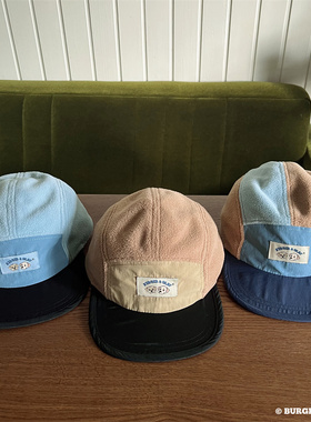 BAO0082 BURGER & OLAF 户外 美式复古 秋冬五片帽 三款可选