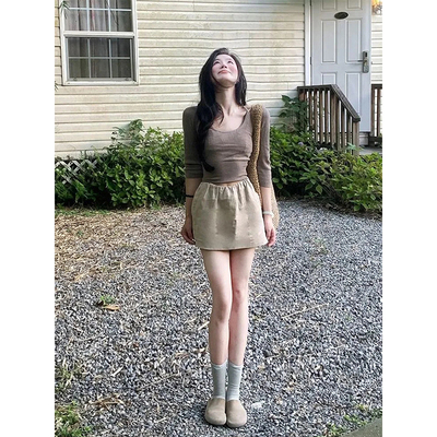 纯欲风显瘦套装裙女早秋季新款