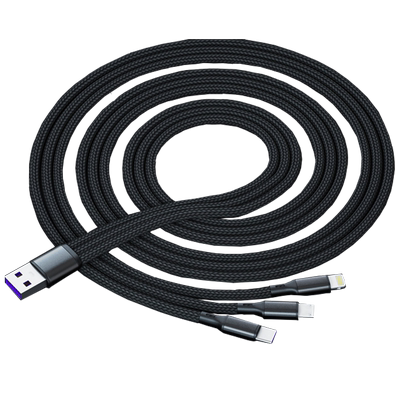 3in1 charge usb cable iphone 12 MAX X 11 8 7PULS android mobile quick charger