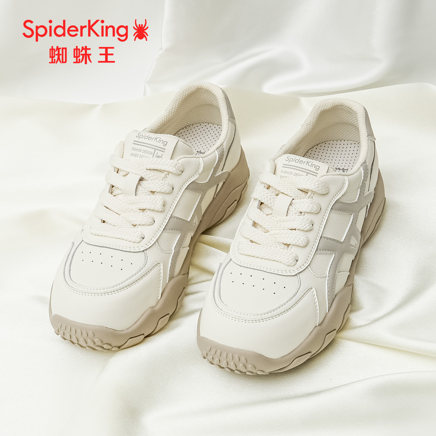 蜘蛛王真皮女德训鞋秋季新款