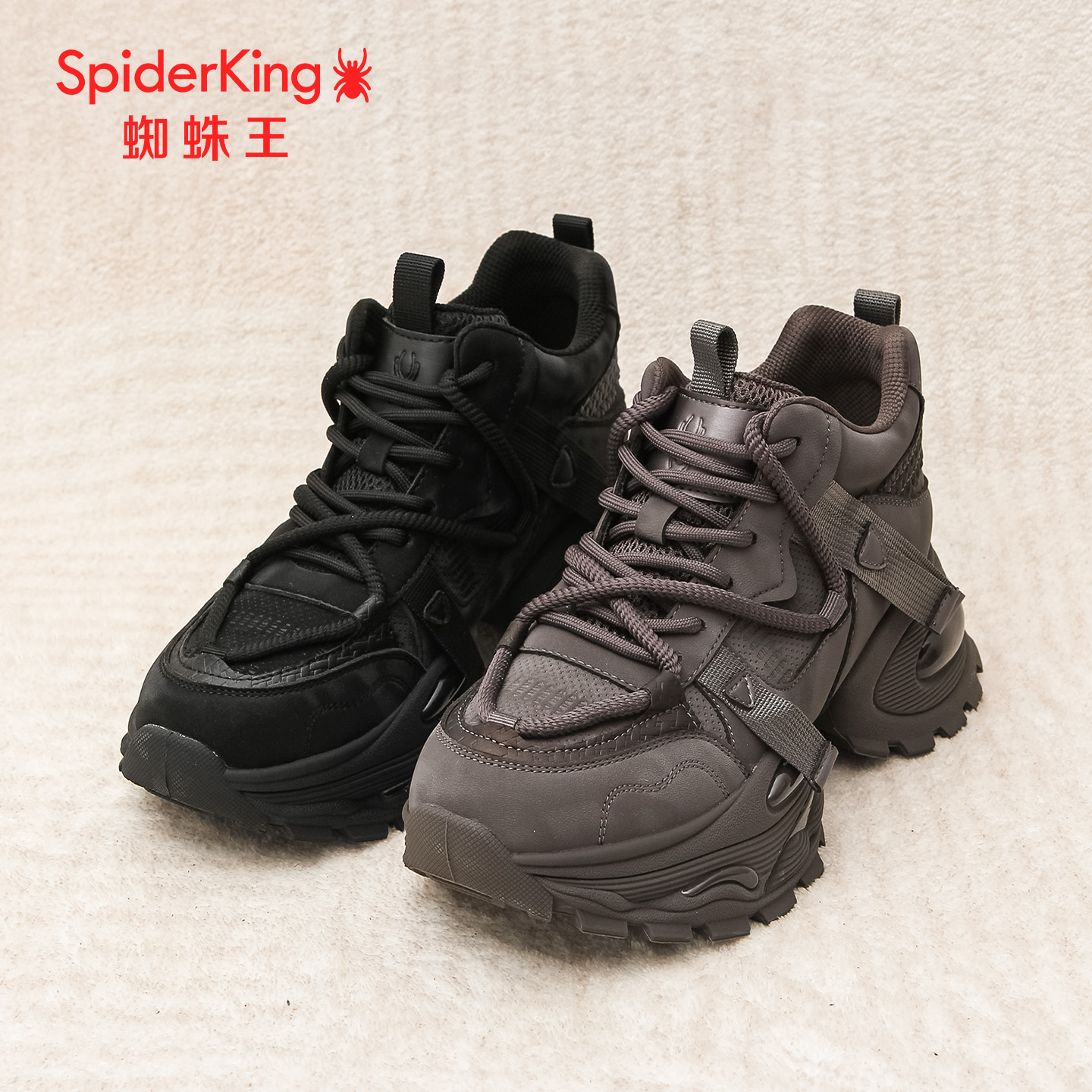 蜘蛛王厚底老爹鞋冬季新款