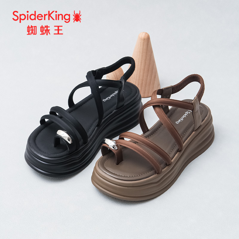 蜘蛛王套趾罗马风女凉鞋夏季新款