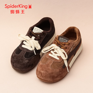 SPIDER KING/蜘蛛王正品女德训鞋2025冬新款加绒百搭休闲运动鞋暖
