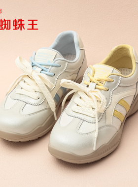 SPIDER KING/蜘蛛王正品女德训鞋2026春新款休闲透气软底拼色百搭