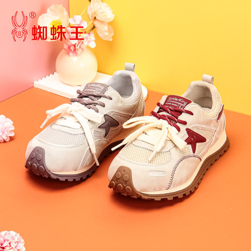 蜘蛛王网面女德训鞋秋季新款