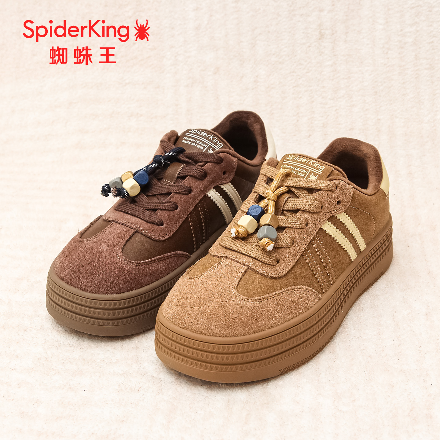蜘蛛王加绒女德训鞋冬季新款