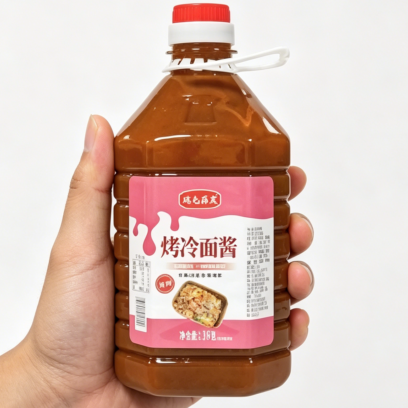 鸡毛蒜皮烤冷面酱香辣原味鸡蛋灌饼烤肉蘸酱手抓饼刷酱商用