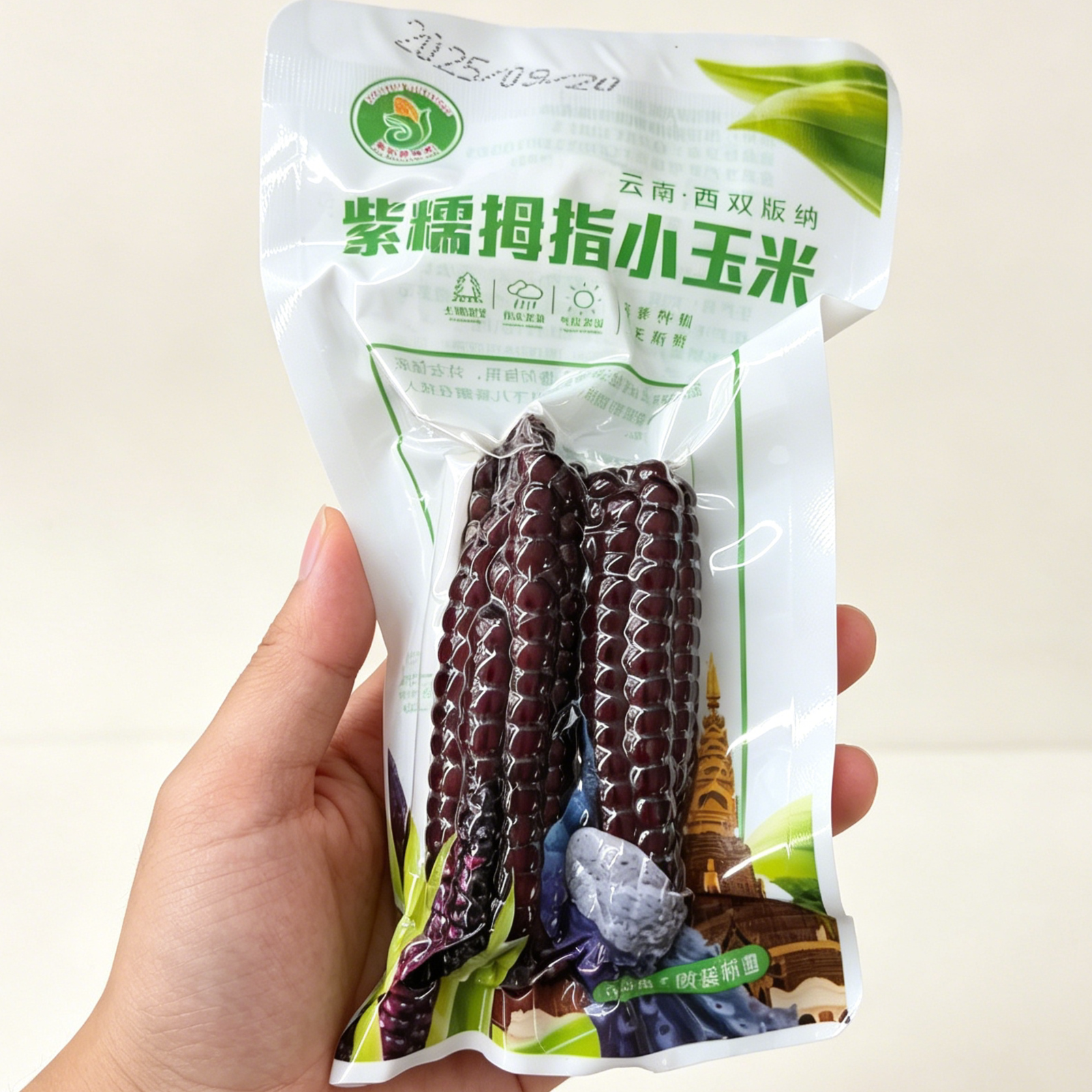 版纳傣甜糯西双版纳紫香糯拇指小玉米云南新鲜手指玉米真空包装