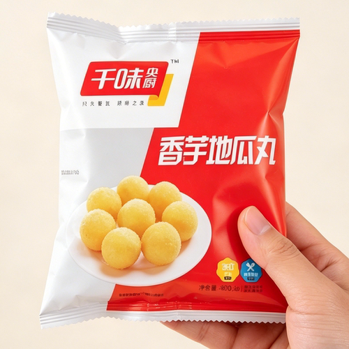 千味央厨香芋地瓜丸400g/袋油炸香芋甜心地瓜丸商用冷冻半成品