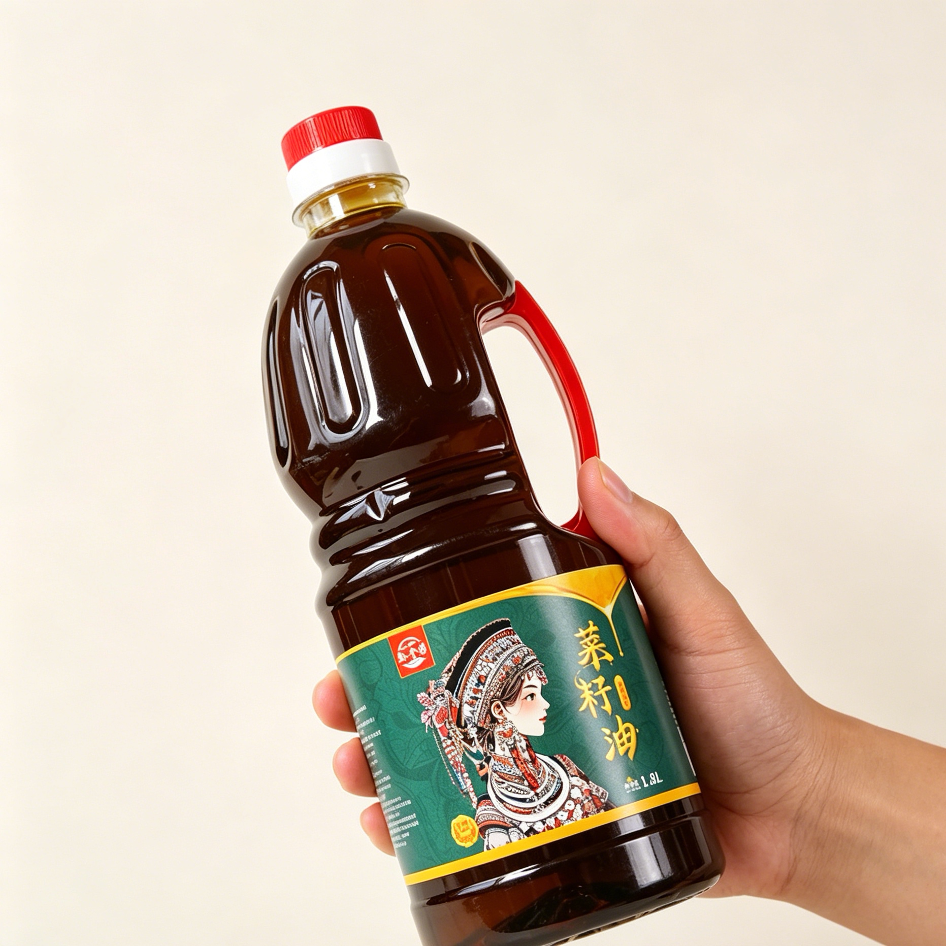 黔食锦-贵州菜籽油食用油桶装纯天然家用油烹饪菜油农家风味1.8L