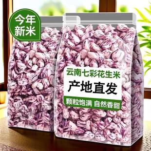 当季新货美味七彩花生米野地五彩花生仁孟连特产花生种籽子