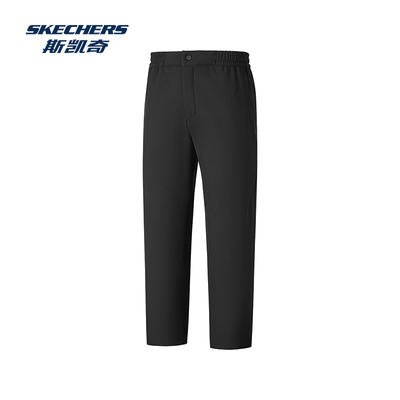 斯凯奇男款长裤2025年秋冬新品舒适梭织加绒直筒休闲保暖运动长裤