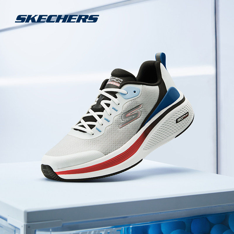 Skechers斯凯奇官网正品男款运动跑步鞋轻质吸震高透气回弹舒适鞋