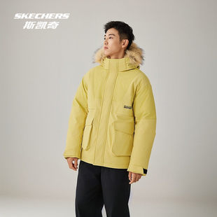 梁朝伟同款|斯凯奇官方正品派克运动羽绒服秋冬新款保暖上衣男女