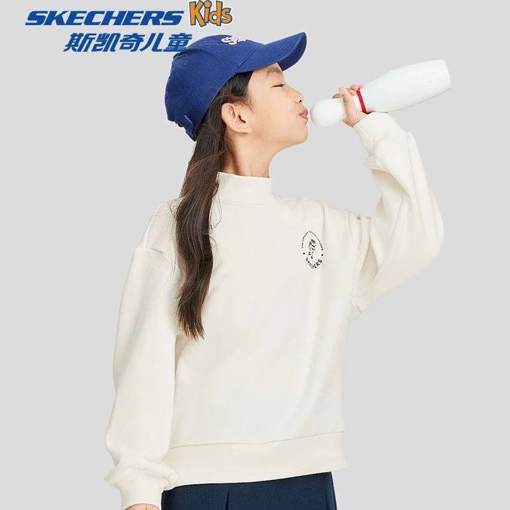 Skechers斯凯奇童装儿童休闲套头卫衣冬季男女童新款保暖针织上衣,童装/婴儿装/亲子装,卫衣/绒衫,淘宝优惠券,粉丝福利购,淘宝优惠卷