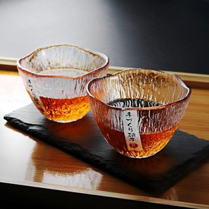 轻奢竖纹初雪杯手工玻璃杯