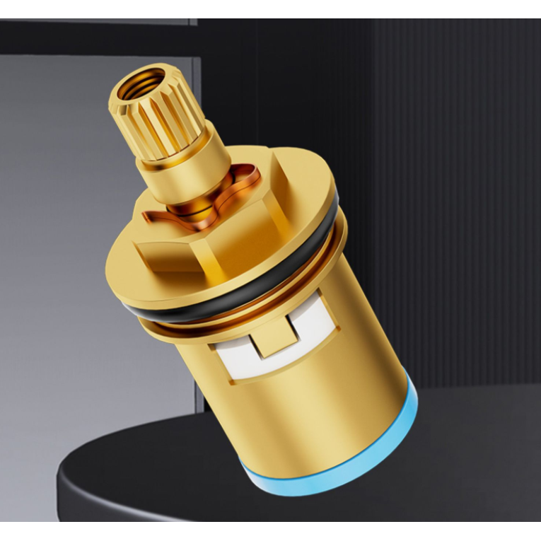 单冷铜阀芯冷热快开水龙头三角阀配件陶瓷阀芯维修配件